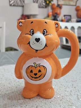New! Halloween Pumpkin Care Bears Mug